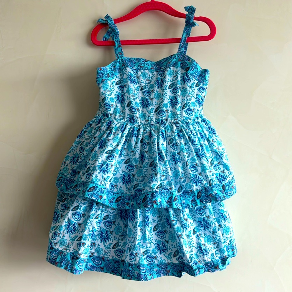 Janie and Jack cotton blue dress size 4